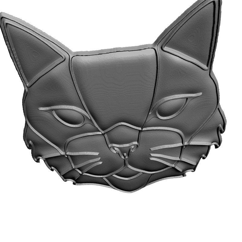 картинка Кот F1-025 3D-STL.COM