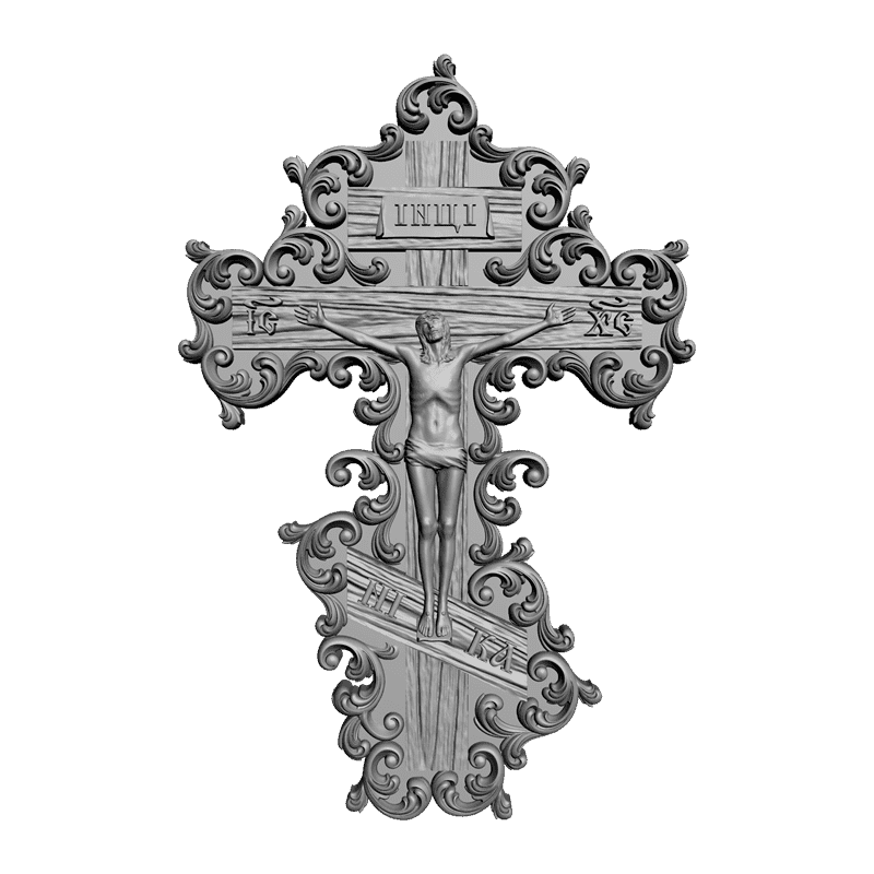 картинка Крестик RY4-043 3D-STL.COM