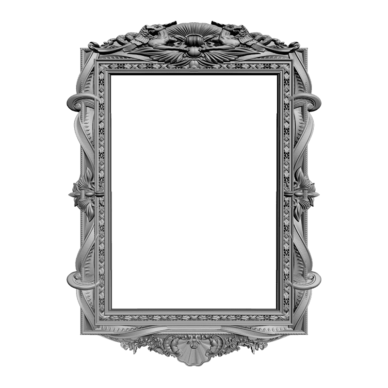 картинка Рамка резная D14-207 3D-STL.COM