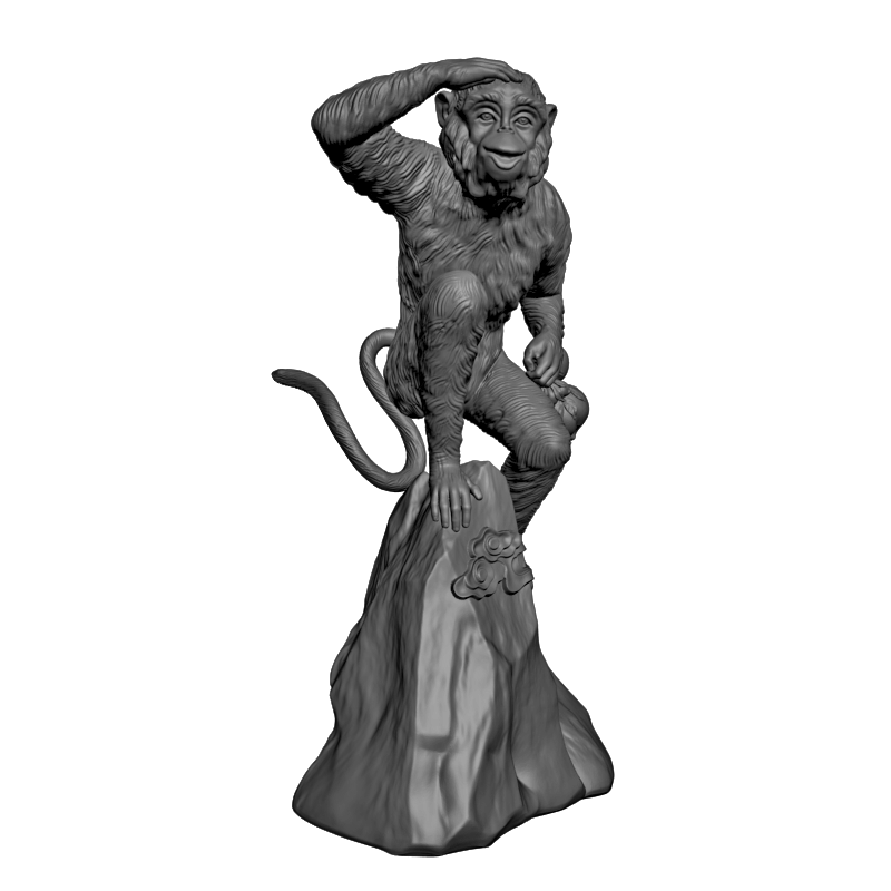 картинка Обезьяна F1-257 3D-STL.COM