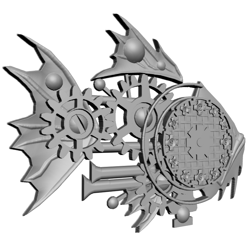 картинка Техно-рыба часы P3-202 3D-STL.COM