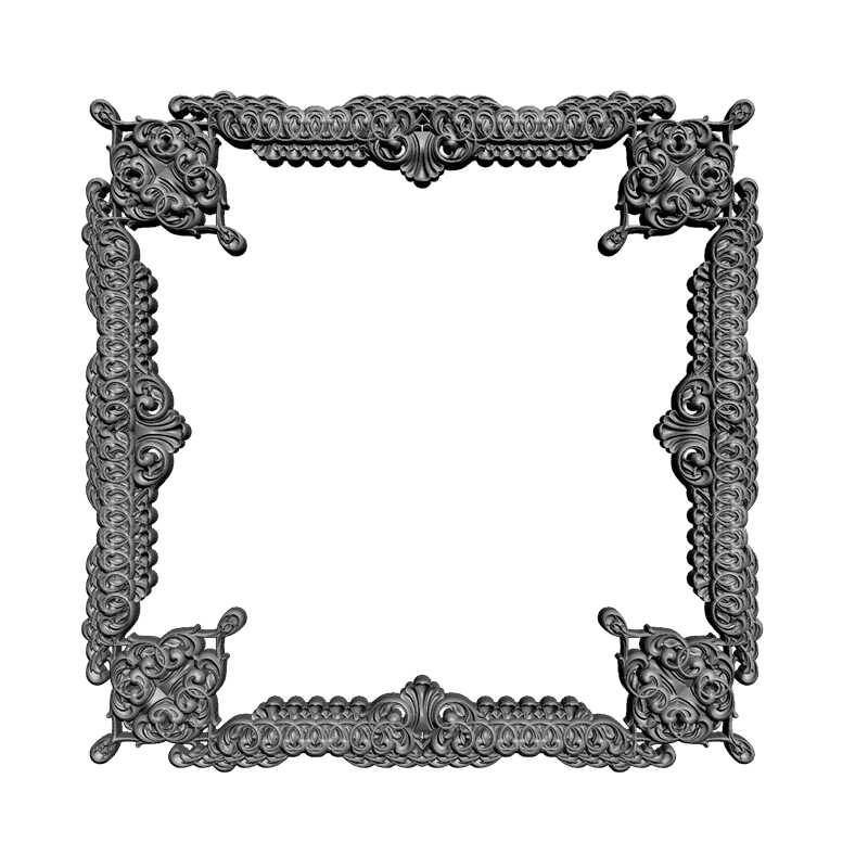 картинка Рама резная под зеркало D14-183 3D-STL.COM