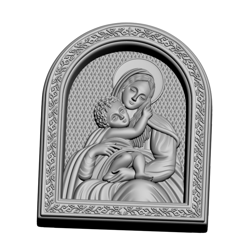 картинка Богородица V3-475 3D-STL.COM