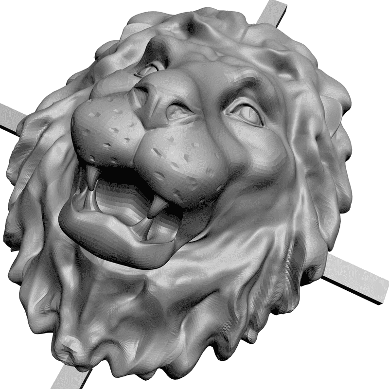 картинка Лев F1-003 3D-STL.COM