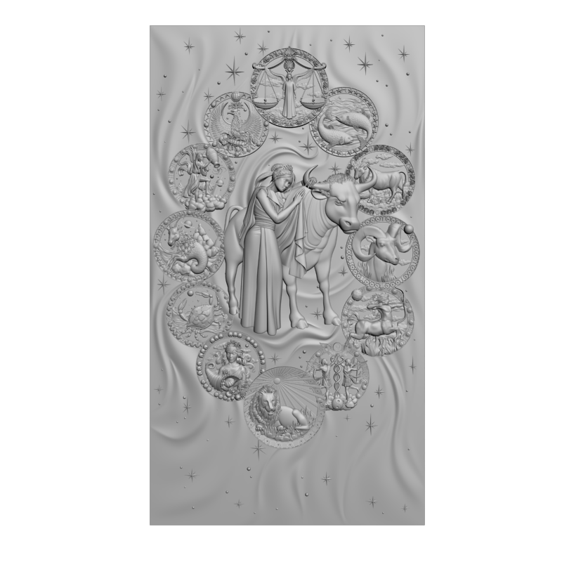 картинка Телец P1-038 3D-STL.COM