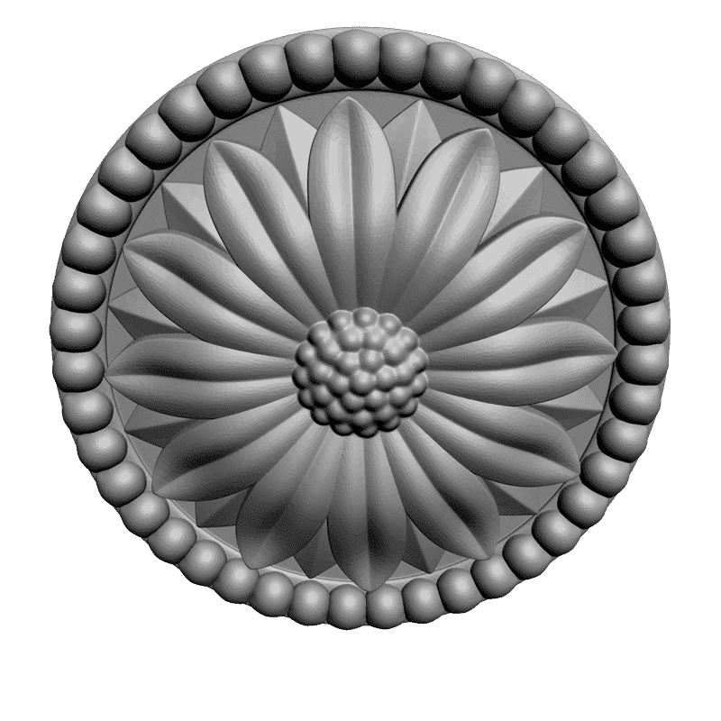 картинка Розетка резная D16-138 3D-STL.COM