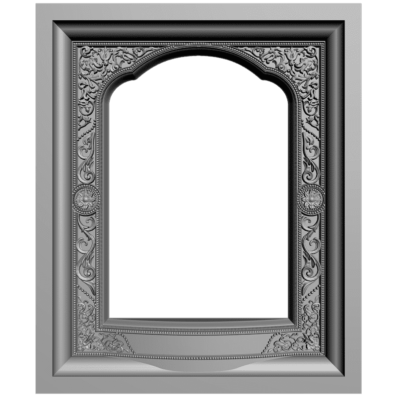 картинка Рама резная ждя иконы D14-171 3D-STL.COM