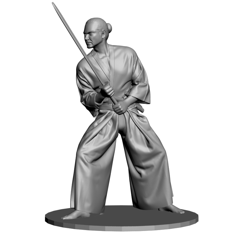 картинка Японский воин L3-218 3D-STL.COM