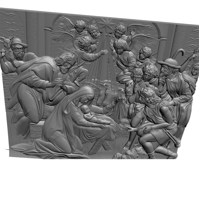 картинка Рождение Христа V3-121 3D-STL.COM