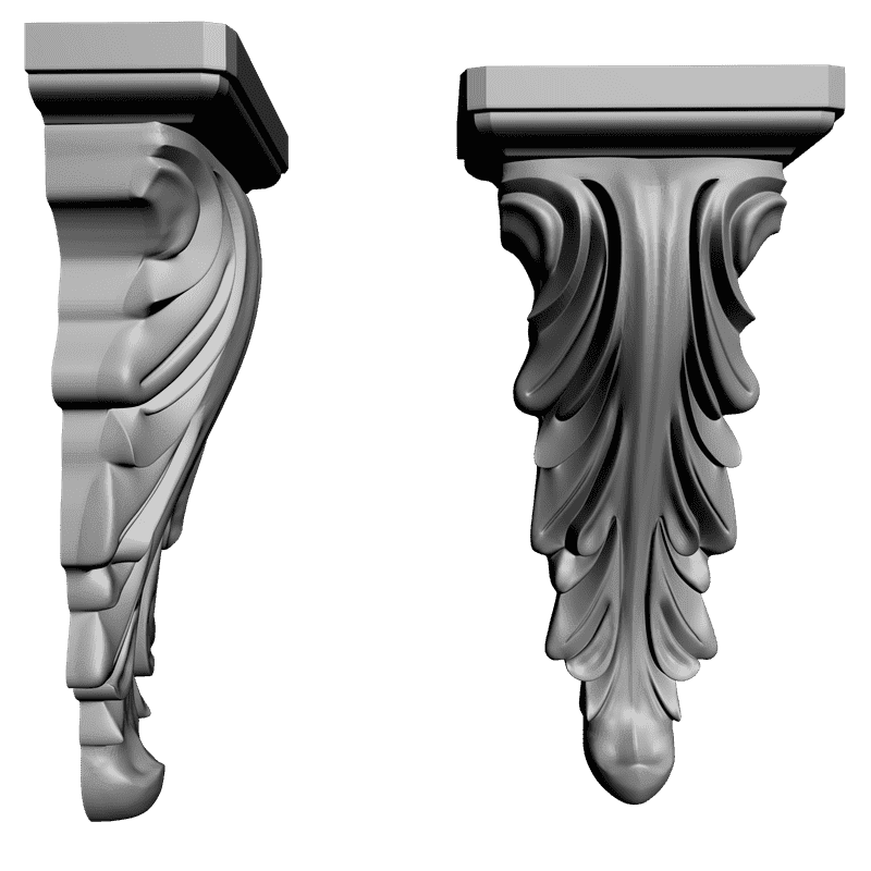 картинка Кронштейн резной D9-111 3D-STL.COM