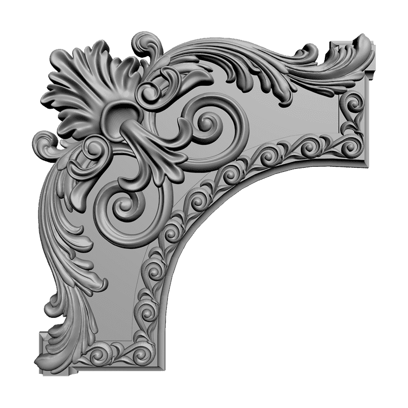 картинка Угловой элемент D19-016 3D-STL.COM