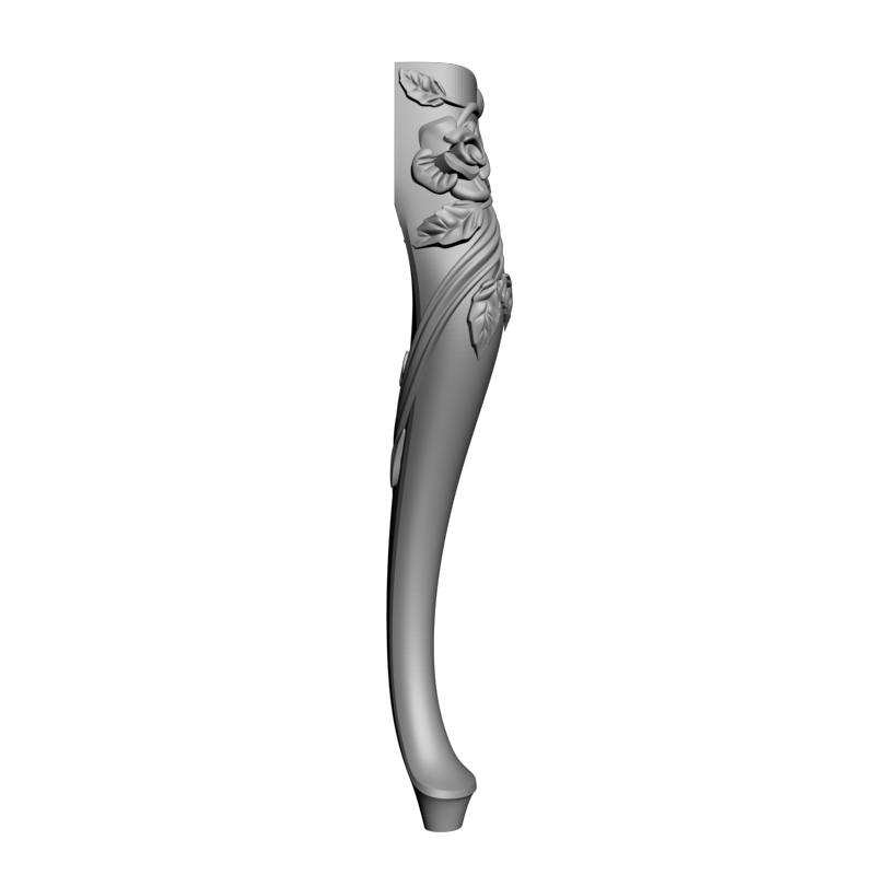 картинка Ножка мебельная резная M6-132 3D-STL.COM