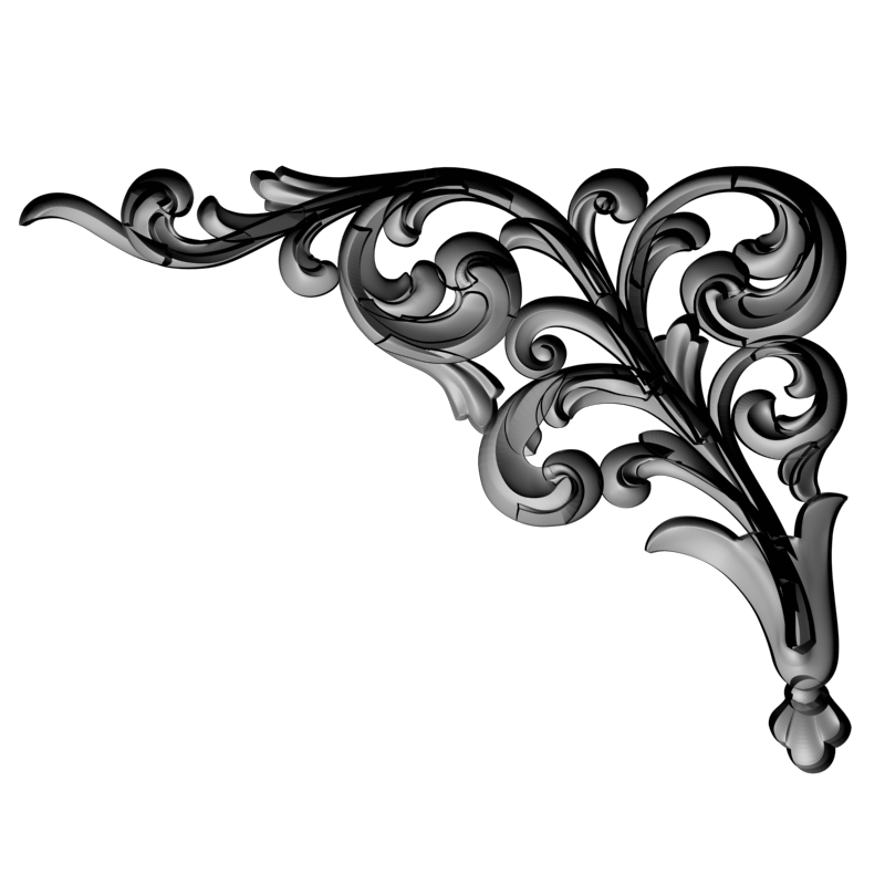 картинка Угловой элемент D19-066 3D-STL.COM