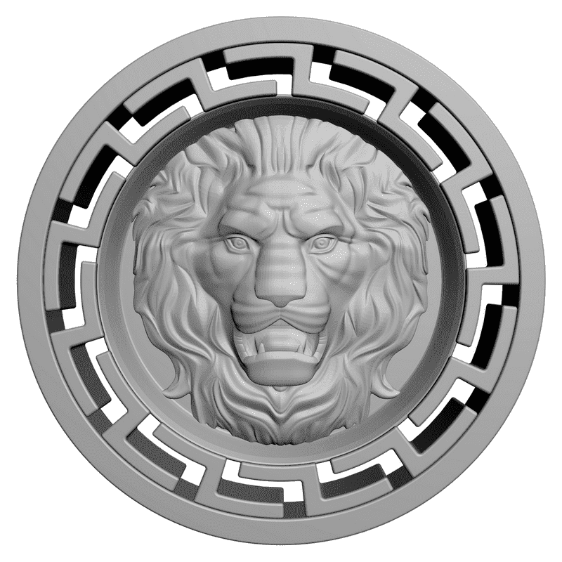картинка Лев F1-004 3D-STL.COM