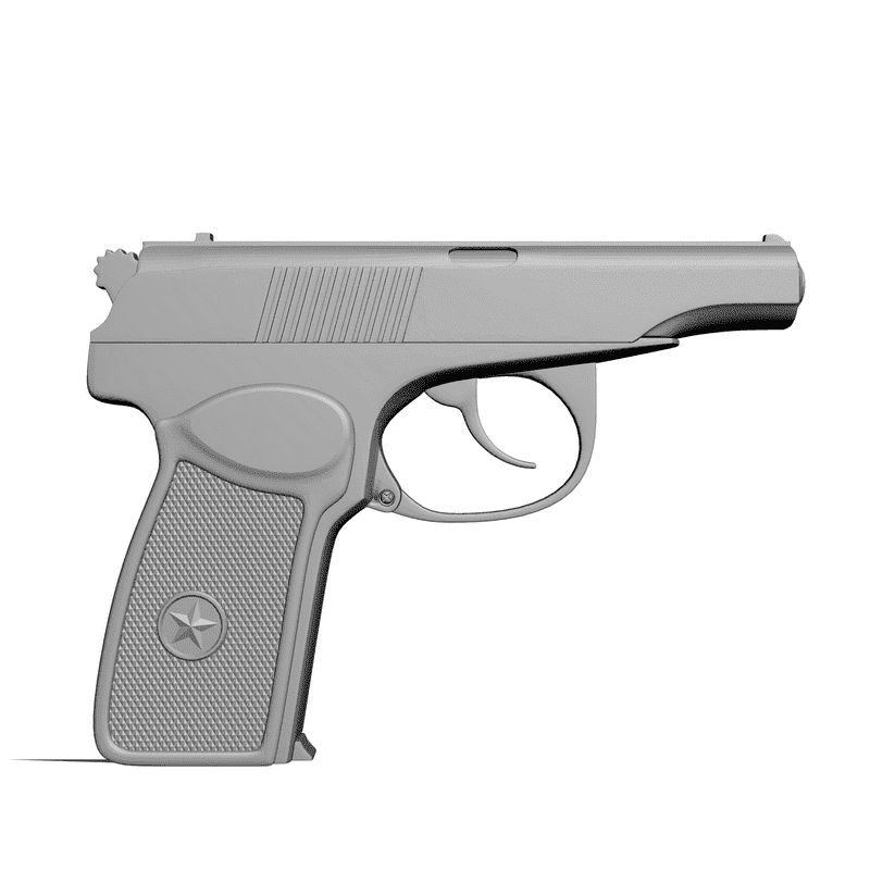 Pm model. Gun 3d model. 3д модель пистолета Макарова разборная в Тинкеркаде.