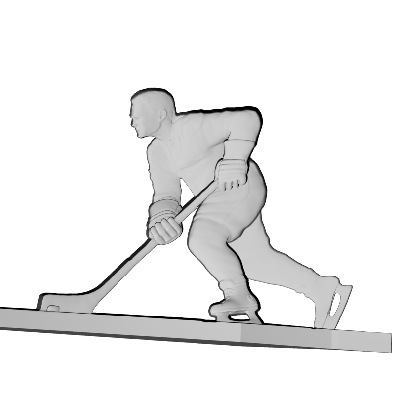 картинка Хоккеист L1-126 3D-STL.COM