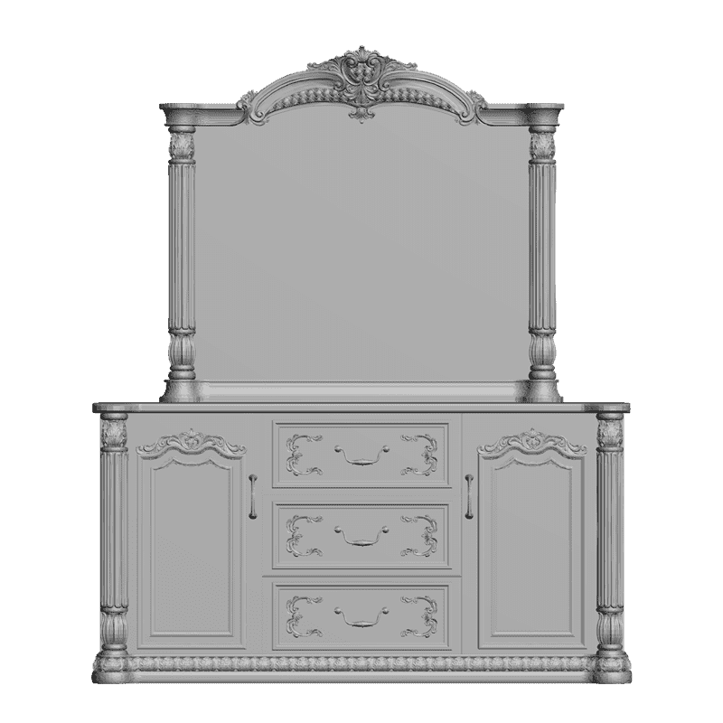 картинка Шкаф + 10 деталей шкафа M11-007 3D-STL.COM