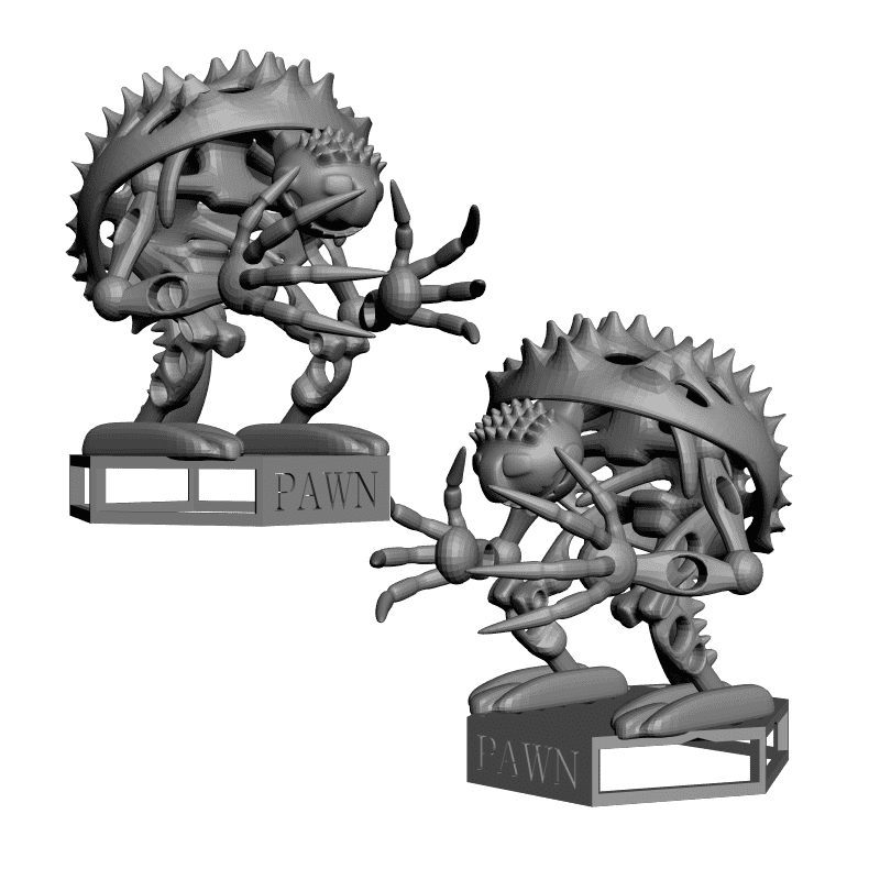 картинка Набор шахмат. Кости PI3-099 3D-STL.COM