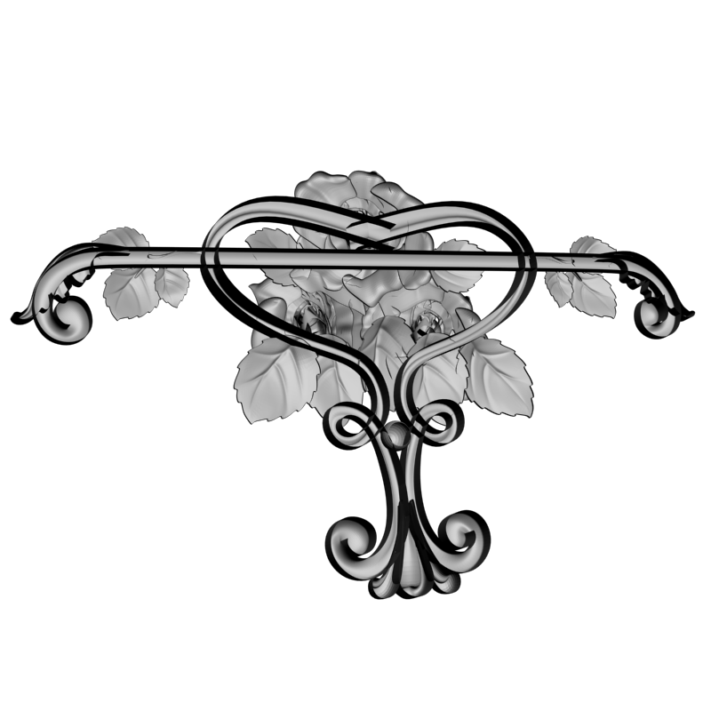 картинка Декор с розами D10-269 3D-STL.COM
