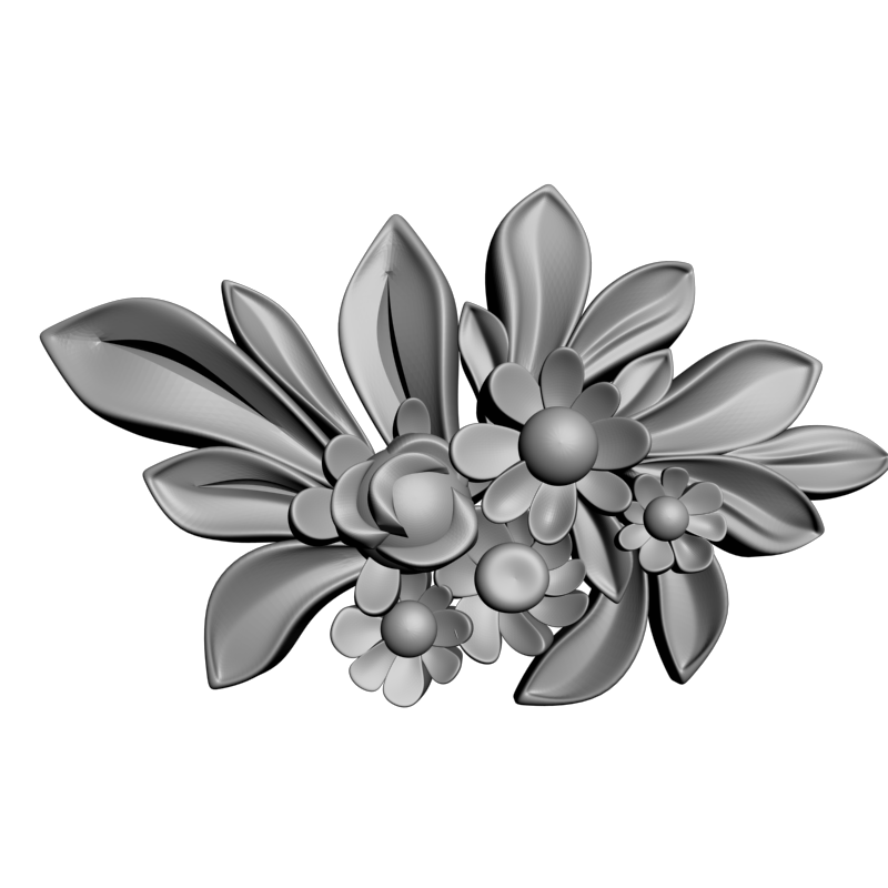 картинка Цветочки F4-123 3D-STL.COM