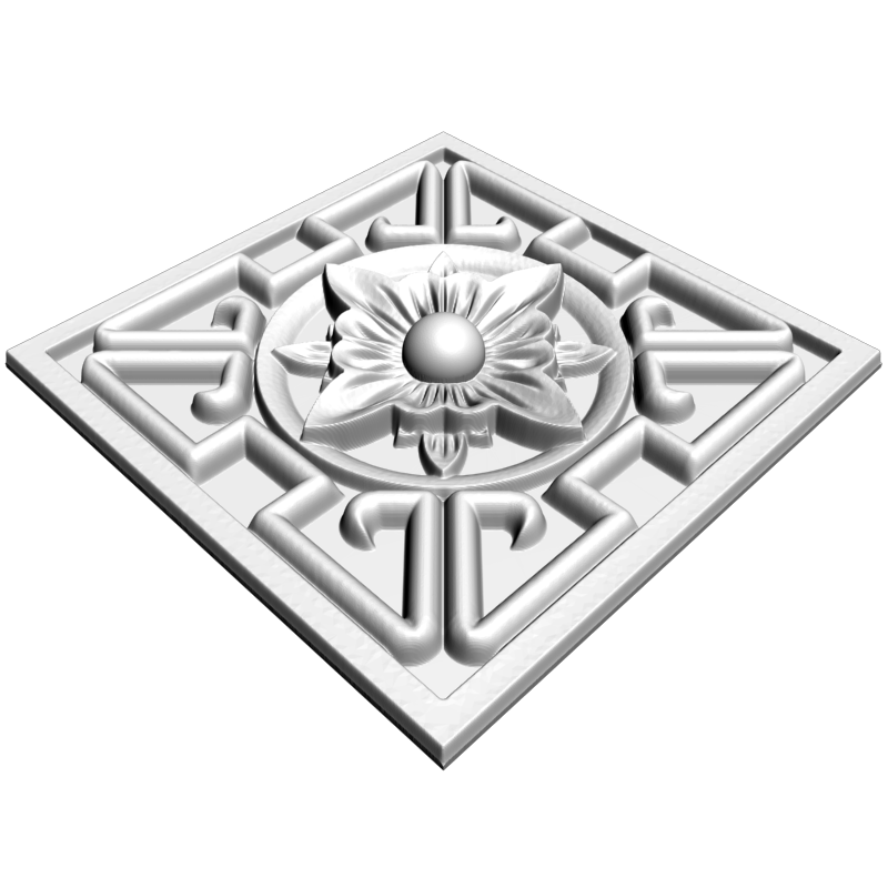 картинка Розетка резная D16-295 3D-STL.COM