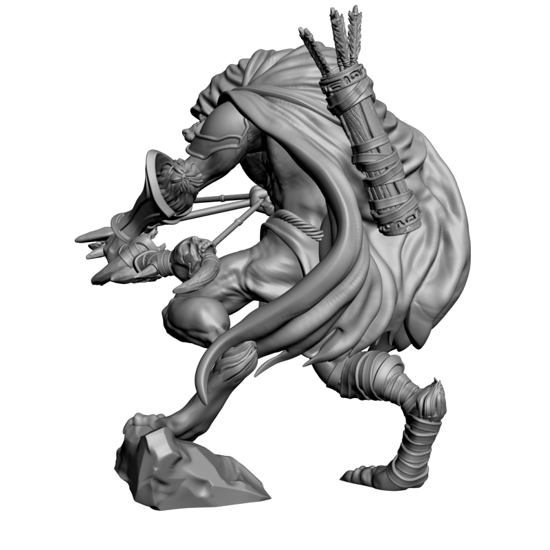 картинка Гнолл Лучник PI1-421 3D-STL.COM