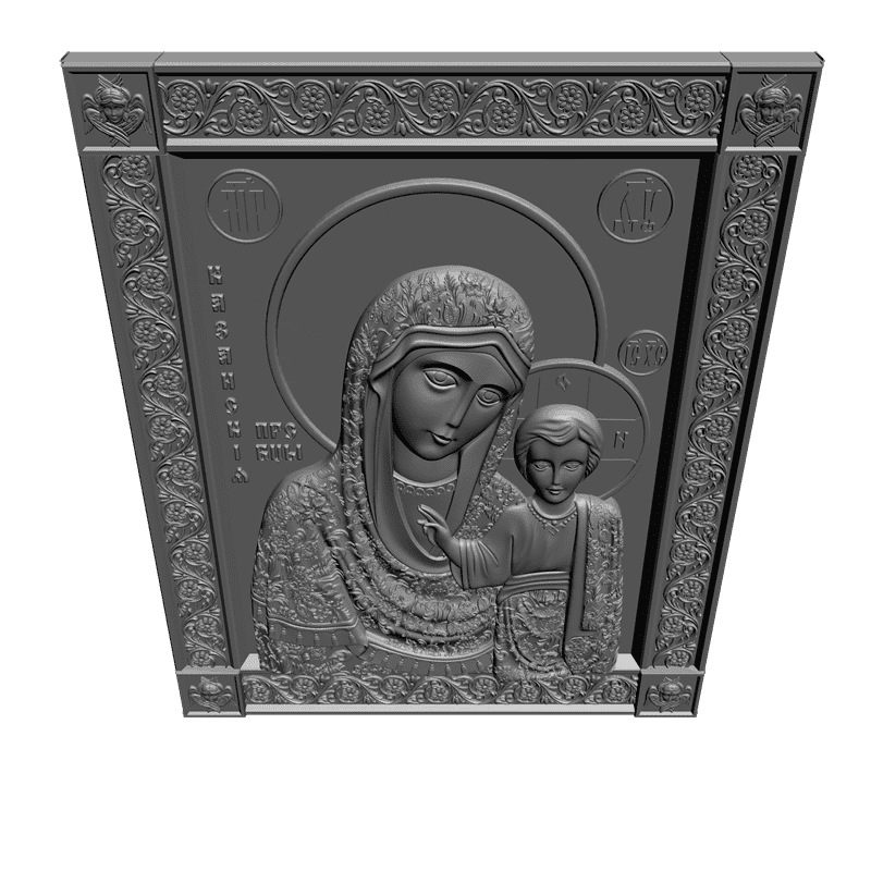 картинка Казанская Богородица V3-286 3D-STL.COM
