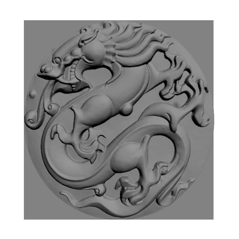 картинка Дракон D12-654 3D-STL.COM