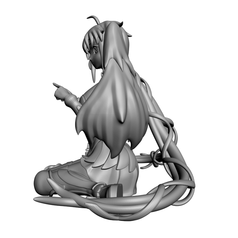 картинка Аниме девушка ангел PI1-563 3D-STL.COM