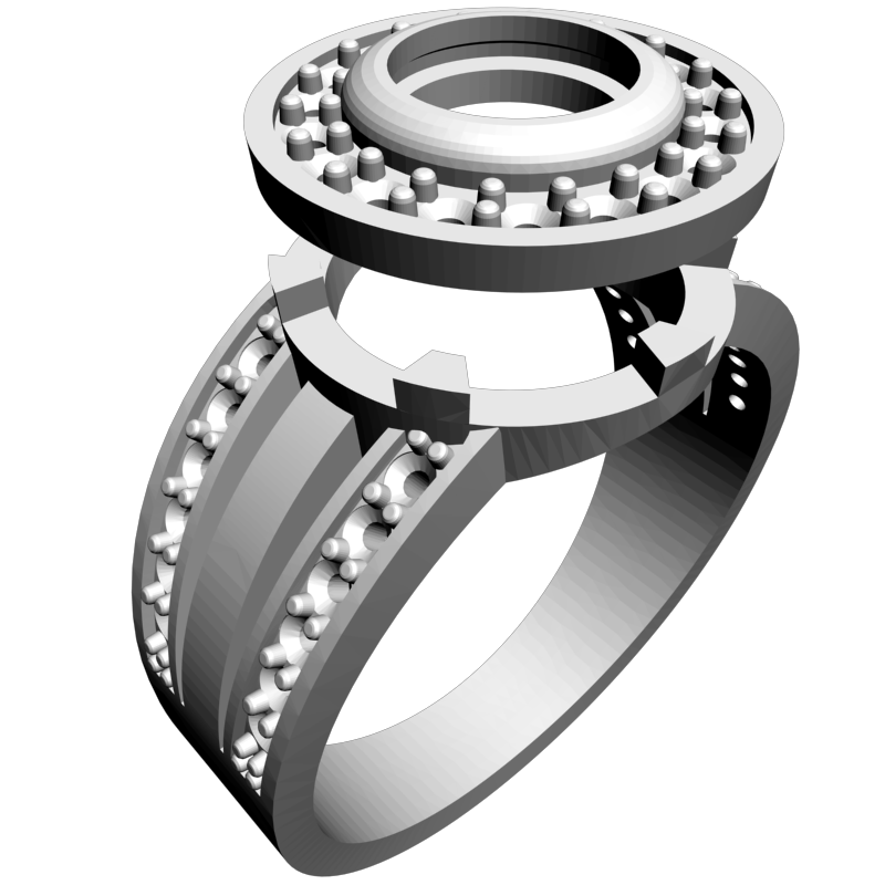 картинка Кольцо RY2-129 3D-STL.COM