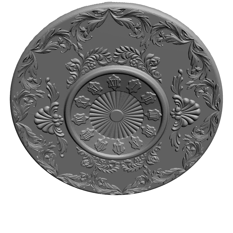 картинка Часы резные P3-043 3D-STL.COM