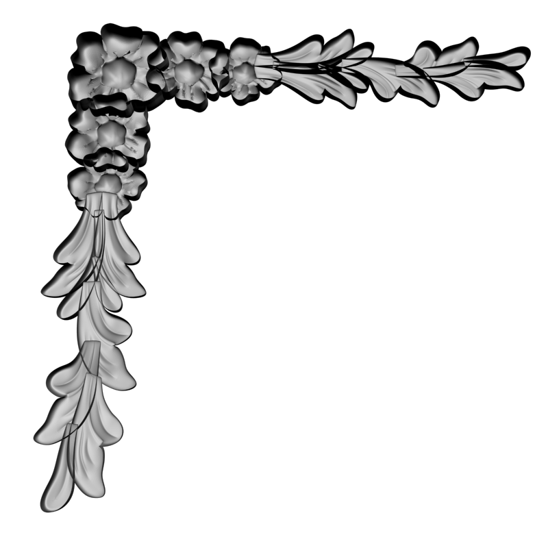 картинка Угловой элемент D19-069 3D-STL.COM