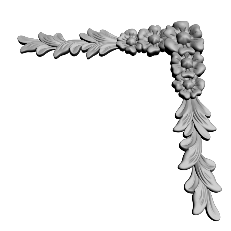 картинка Угловой элемент D19-069 3D-STL.COM
