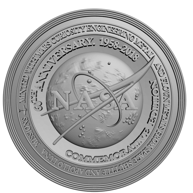 картинка NASA ANNIVERSARY RG3-088 3D-STL.COM