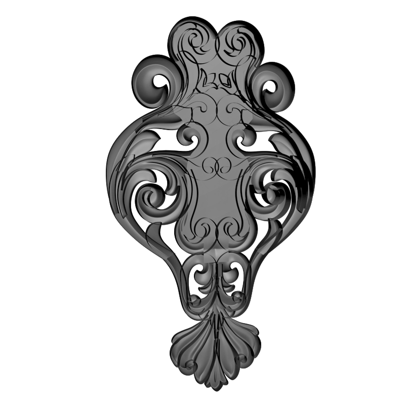 картинка Накладка декоративная рамная D10-401 3D-STL.COM