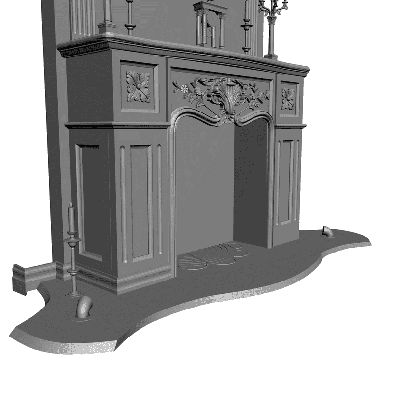 картинка Камин H4-003 3D-STL.COM