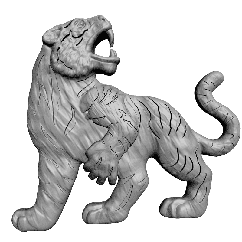 картинка Тигр F1-074 3D-STL.COM