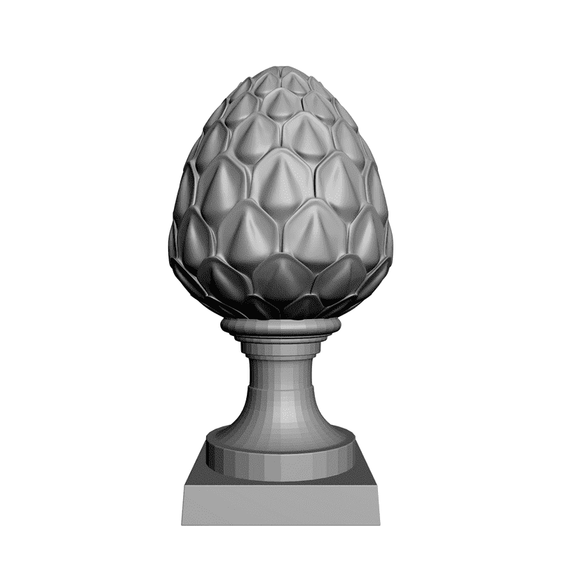 картинка  Шишка резная D20-004 3D-STL.COM