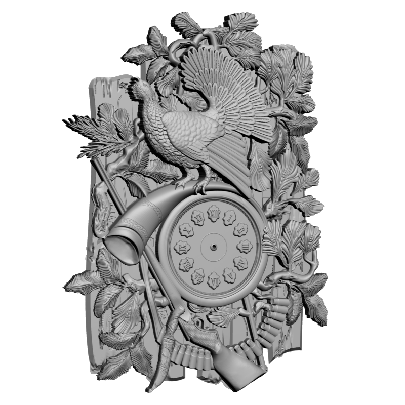 картинка Часы Охотника P3-123 3D-STL.COM