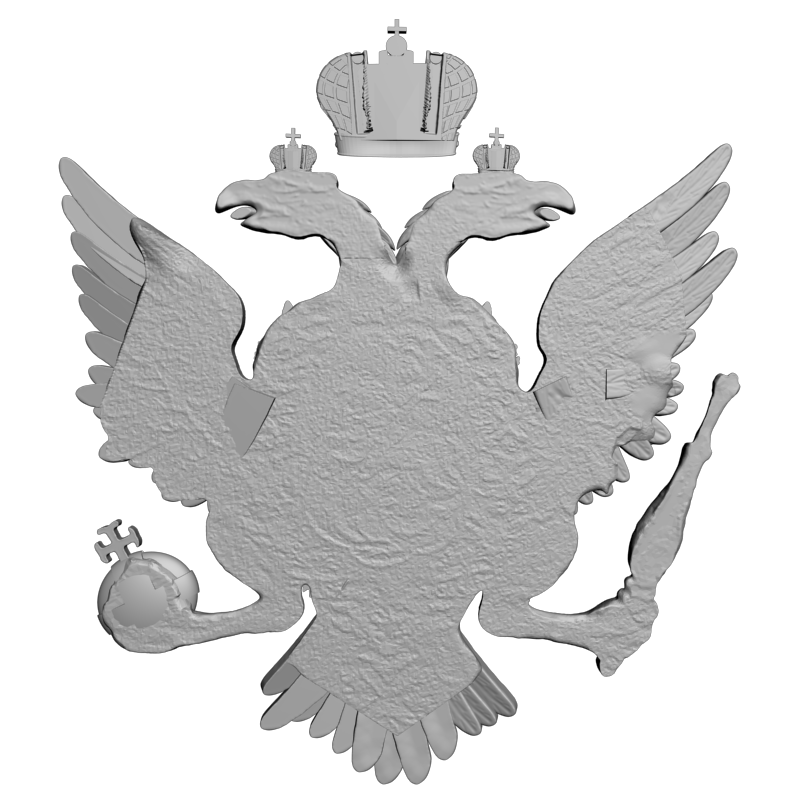 картинка Государственный герб России RG1-121 3D-STL.COM