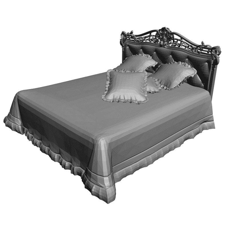 картинка Кровать M4-008 3D-STL.COM