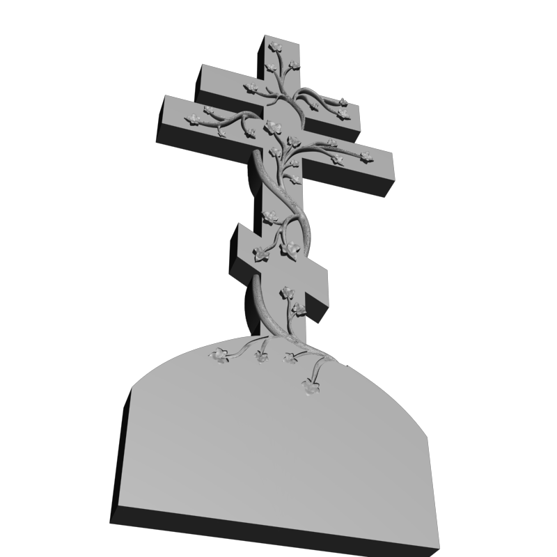 картинка Крест с вьюном V5-016 3D-STL.COM