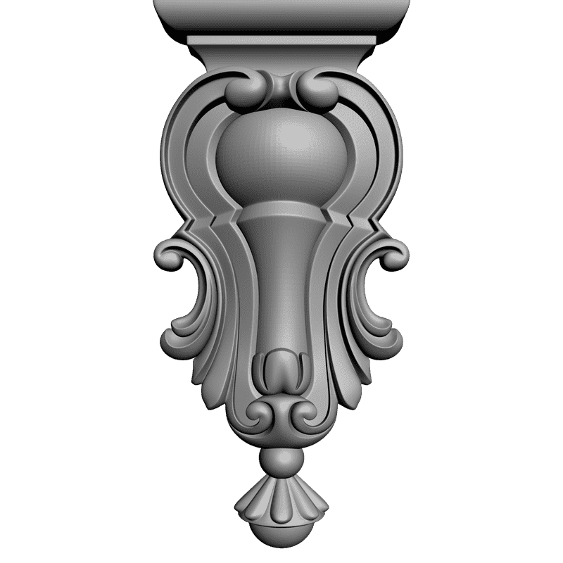 картинка Кронштейн резной D9-059 3D-STL.COM
