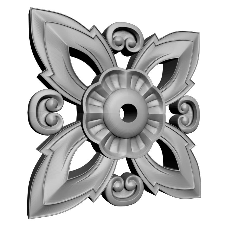 картинка Розетка резная D16-378 3D-STL.COM