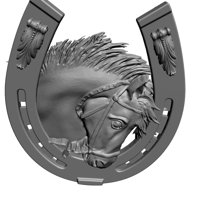 картинка Лошадь в подкове P4-167 3D-STL.COM