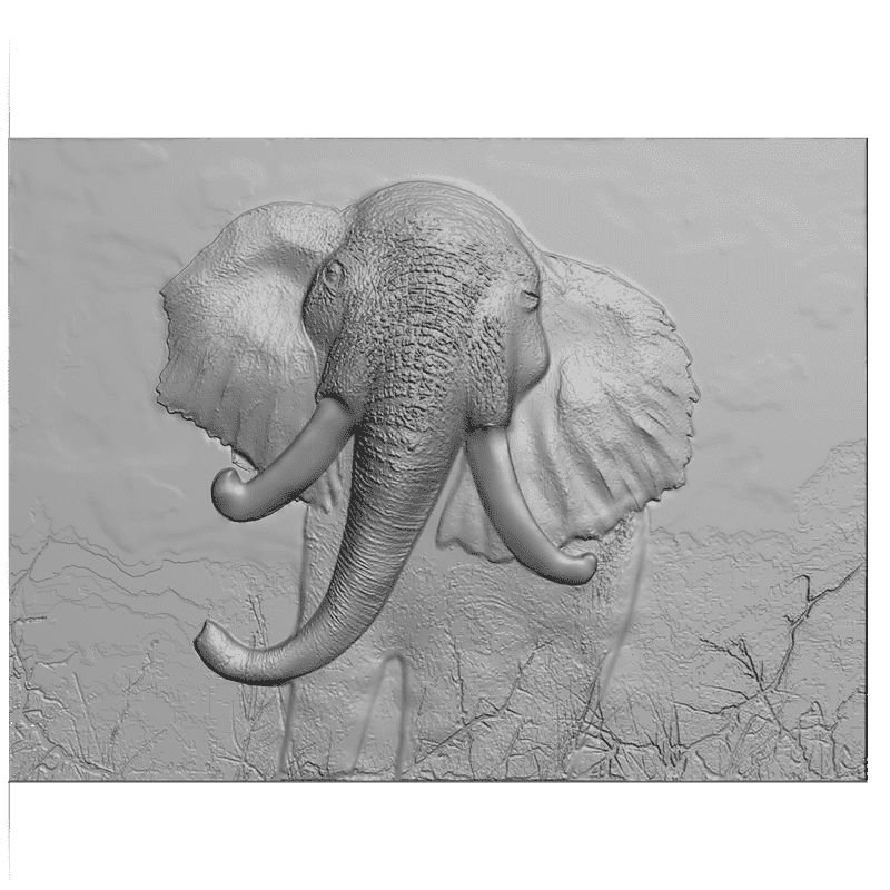 картинка Слон D12-123 3D-STL.COM