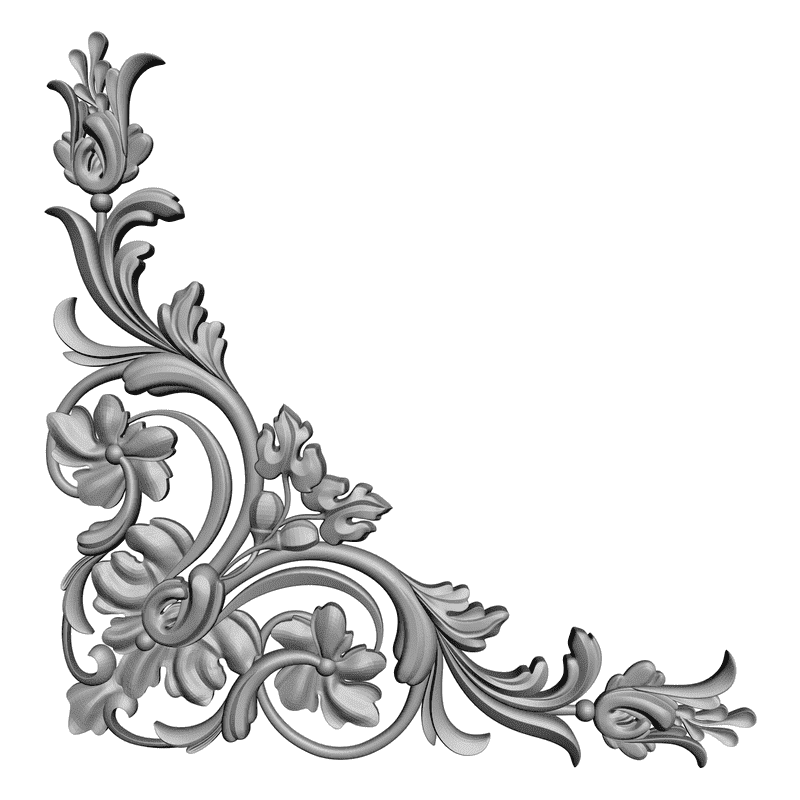 картинка Угловой элемент D19-007 3D-STL.COM
