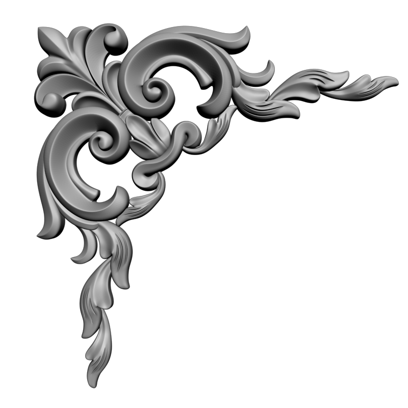 картинка Угловой элемент D19-065 3D-STL.COM