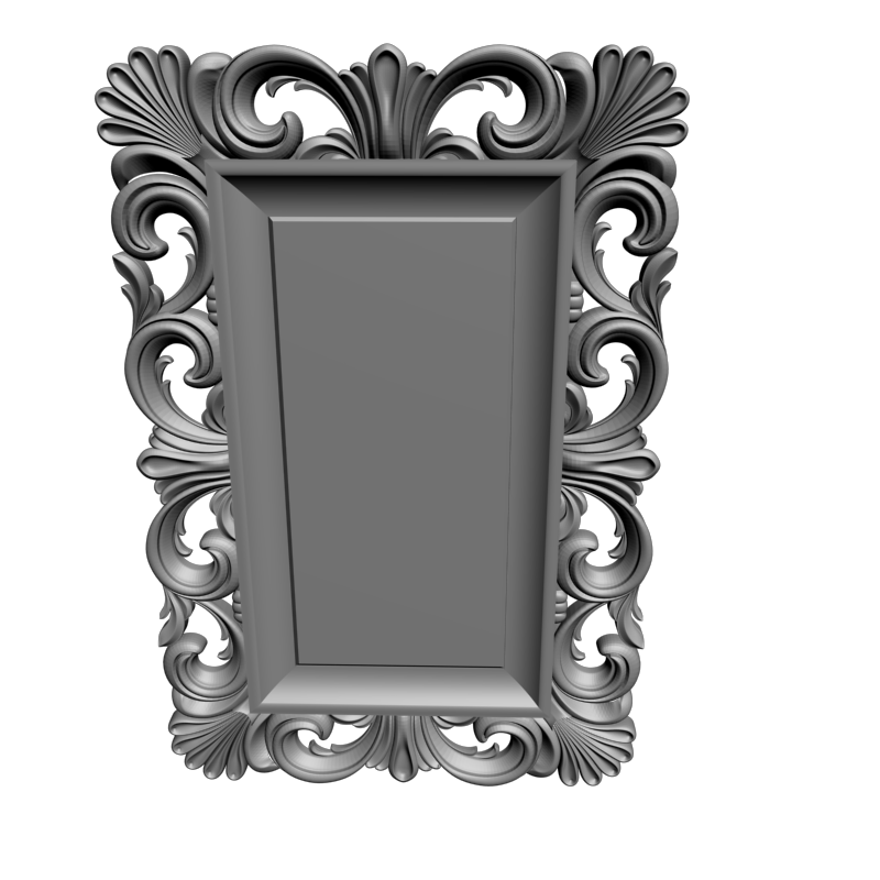 картинка Рамка резная D14-574 3D-STL.COM