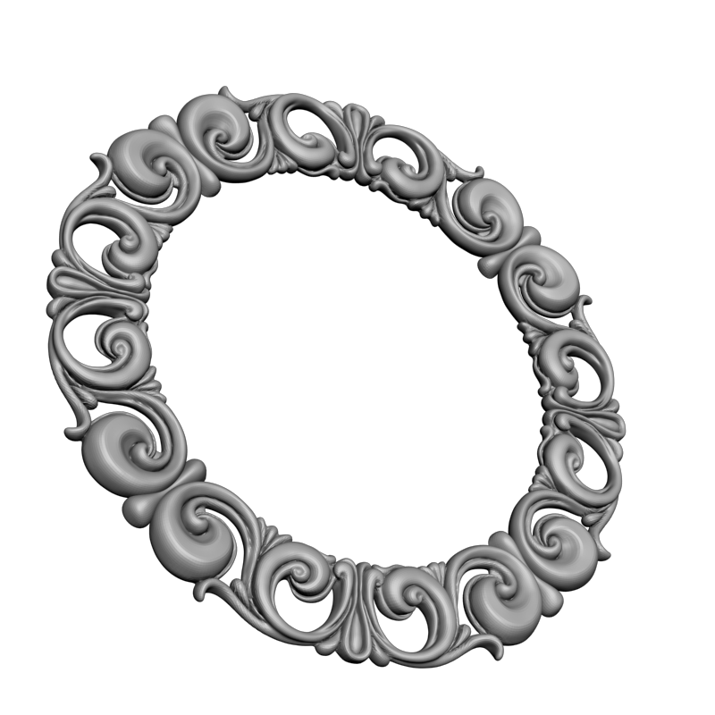 картинка Рамка резная D14-660 3D-STL.COM